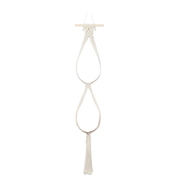 Organizador de pared para sombreros bohemios tejido a mano | Exposición decorativa para guardar sombreros de macramé | Hilo de algodón, compatible con ala ancha, gancho adhesivo | Decoración del