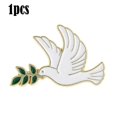 thumbnail image 1 of Bird Dove Olive Branch Pin Metal Badge Brooch Tie Clip Exquisite Gift, 1 of 1