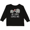 thumbnail image 3 of Inktastic My Papa Grandpa Loves Me Boys or Girls Long Sleeve Toddler T-Shirt, 3 of 5