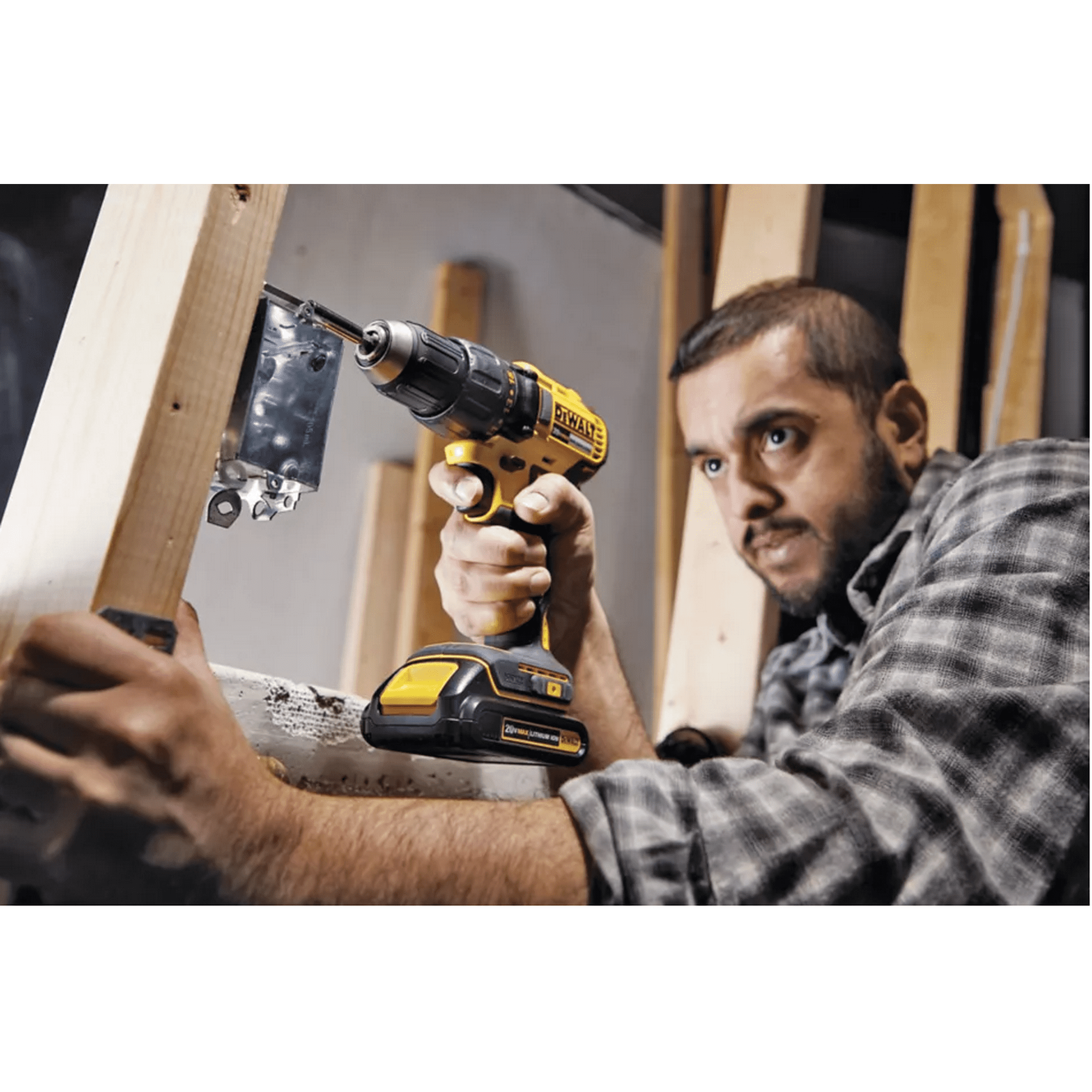 DEWALT DCD777C2 20V MAX 1 2 in Compact Brushless Cordless Drill 1.3Ah Walmart