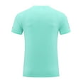 thumbnail image 3 of oqasdz Mens T Shirts Short Sleeve Solid Color Comfortable and Breathable Spring Summer Active Outdoor Sports Casual Tee Top, 3 of 5