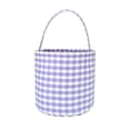 thumbnail image 3 of Halloween Basket, Trick or Treat Basket, Cute Plaid Candy Bucket, Small Baskets Barrel, Jack O Lantern Bags, 3 of 9