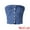 Blue, variant on Denim Tube Button Front Raw Hem Crop Strapless Bandeau Top M Blue