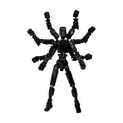 T13 3D Action Figure , 3D Printed Multi-Jointed, Titan 13 Action Figures, Multi-Articular Lucky Mobile Robot Nova,Desktop Decorations for Game Lovers Toys (Black)