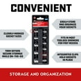 thumbnail image 6 of Powerbuilt 11 Piece 1/4 Inch Drive SAE 6 Point Shallow Socket Set - 640497, 6 of 6