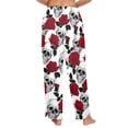 thumbnail image 3 of Ladies Sleeping Pajama Pants - Rockin Rose - Women's Pajamas - M, 3 of 5