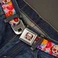 thumbnail image 2 of Thaneeya McArdle Belt, Seatbelt Buckle Belt, Sugar Skull Starburst White Multi Color, 34 to 52 Inches, 2 of 9