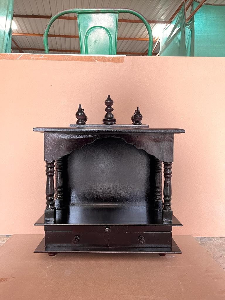 Wooden Antique Look Pooja Mandir For Home And Office / Ethnic Jodhpuri Mandir / Wall Hanging And Table Top / Diwali Pooja And Housewarming