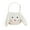 White, variant on Easter Bunny Basket with Handle Plush Rabbit Long Ears Bags for Children Fluffy Egg Hunt Bag for Party Birthday Classroom