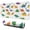 White Colorful Dinosaurs, variant on Long Mouse Pads for Desk,White Dinosaur Silhouette Pattern Desk Mats on Top Of Desks, Desk Mouse Pad Extra Large with 3mm Non-Slip Base and Stitched Edge for Gaming,Office,Work,Home 31.5"x11.8"