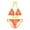 Neon Yellow, variant on Effete Feline Claw Marks Scratch Strappy Bikini Set (AOP)