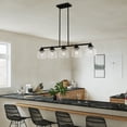thumbnail image 4 of Livex Lighting - Aragon - 5 Light Linear Chandelier In Architectural Style-14.25, 4 of 12