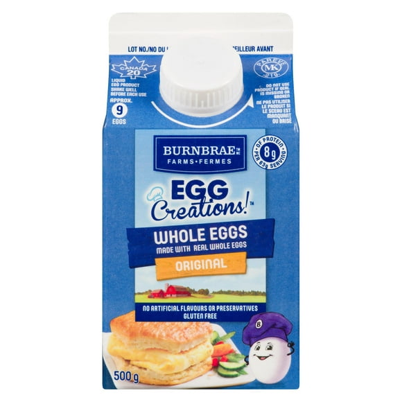 Œufs entiers saveur originale Créations œufs de Fermes Burnbrae 500 g