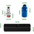 TAISHER 3-Way Straight Air Manifold – 1/4" NPT Aluminum Air Splitter With 3 Couplers