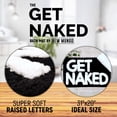 thumbnail image 2 of Alfombra de baño New Mungo Get Naked negra, 31 x 20 cm, poliéster, 2 of 7