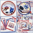 thumbnail image 4 of Hockey Theme Party Supplies - 122 Pcs Hockey Plates Napkins Tablecloth Set, for Kid's Hockey Fans Birthday Gameday - Serves 40, 4 of 7
