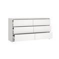 thumbnail image 6 of Tvilum Next 6 Drawer Double Dresser for Adults, White, 6 of 13