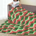 thumbnail image 6 of Sikiie Geometric Watermelon Ultra-Soft Micro flannel Blanket Luxury All Seasons Warm Blanket for Bedding Sofa and Travel (4 sizes)-60"x50", 6 of 7