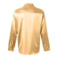 thumbnail image 5 of Button Down Shirt for Men Casual Lightweight Soft Shirts Loose Comfortable Beach Summer Clothing Yellow Size M, 5 of 6