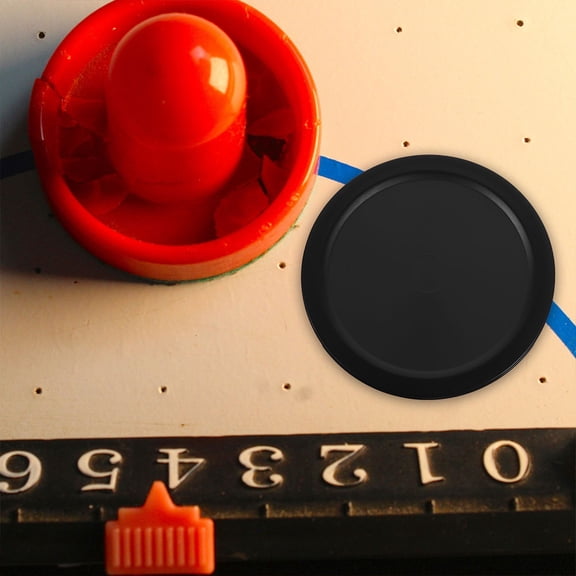 BESTYASH 10Pcs Black Small Hockey Pieces Stable Replacement Pucks for Desktop Ice Hockey Tables