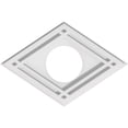 thumbnail image 1 of Ekena Millwork CMP14X9DD-04000 4 in. ID x 4.75 in. Rectangle Diamant Architectural Grade Médaillon de Plafond Contemporain PVC, 1 of 1