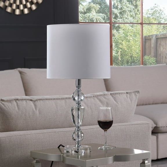 23.5 In. Cale Cut Crystal Modern Table Lamp