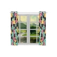 thumbnail image 3 of RYLABLUE Angry Shark Seamless Pattern Sea Life Window Curtain Window Treatments Kitchen Curtains 26x39 inches, 2 Pieces, 3 of 3