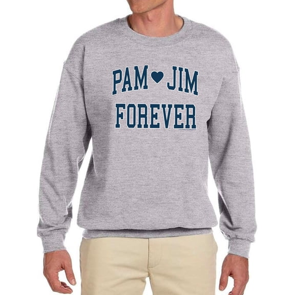 Pam And Jim Forever The Office Sweatshirt Men The Office, Male Large