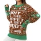 thumbnail image 1 of Gibobby Suéter térmico de manga larga para mujer Suéter de mujer Santa Navidad árbol pulóver Otoño Invierno moda Tops Jumper ropa femenina (Chocolate, L), 1 of 3