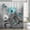 Teal, variant on Rustic Teal Floral Boho Shower Curtain, Country Farmhouse Daisy Flowers and Butterfly Bath Curtain, Turquoise Blue Grey Gray Surreal Shower Curtain Set,72X72 Inch with Hooks