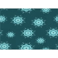 thumbnail image 1 of Ahgly Company Indoor Rectangle Patterned Medium Teal Green Area Rugs, 7' x 9', 1 of 6