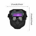 thumbnail image 3 of erfcxs Welding Auto Darkening – Full Face Welding Arc Shield | Glare Large View Heat Insulating Eye Gear For – IR, 3 of 4