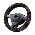 thumbnail image 4 of Easygdp Mardi Gras with Flamingo Elastic Steering Wheel Cover, Auto Accessories, Fit Suvs, Vans,Cars, Trucks -15 inch, 4 of 8