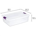 thumbnail image 3 of Caja de Almacenamiento Sterilite ClearView Apilable de 32 Qt, 3 of 9