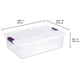 thumbnail image 3 of Caja de Almacenamiento Sterilite ClearView Apilable de 32 Qt, 3 of 9