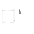 thumbnail image 1 of Mesita de noche de acrílico,Mesa auxiliar de acrílico transparente Mesa auxiliar transparente en capas,Mesa pequeña de acrílico,mesita de noche pequeña,compacta,Figura de, 1 of 8