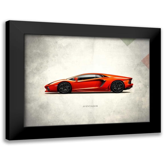 Rogan, Mark 14x12 Black Modern Framed Museum Art Print Titled - Lamborghini Aventador