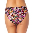 thumbnail image 2 of California Waves Junior's Printed Hipster Bikini Bottoms Swimsuit Black Size Medium, 2 of 2