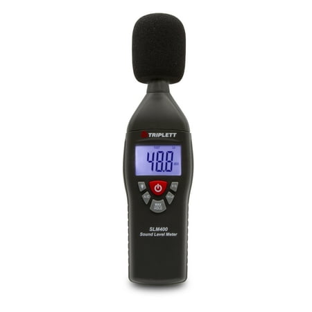 Triplett SLM400 Decibel Sound Level Meter with Certificate of Traceability to NIST, 35 to 130dB