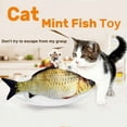 thumbnail image 2 of Simulation electric fish cat toy kitten indoor interactive dance fish, cat bite toy perfect bite chew and kick, move themselves, 2 of 7