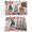 Red Blue, variant on 4th of July Placemats Set of 12, Blue Truck American Flag Firework Flowers Placemats for Dining Table, Place Mats for Kitchen Tabletop, Waterproof Wipeable Dining Table Mats Set