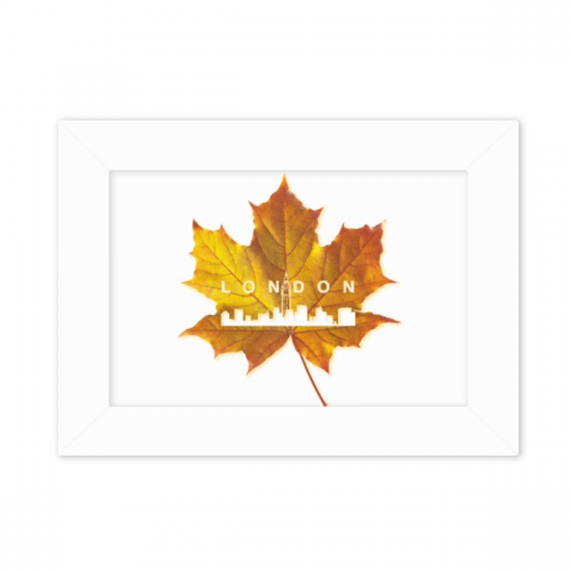 London Contour Érable Automne Photo Monter Cadre Image Art Peinture Bureau 5 X 7 Pouces