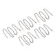 thumbnail image 2 of 5 cadenas de metal de 39,4 pulgadas de longitud, exquisita y resistente cadena artesanal de metal multiusos para collar, tobillera, bricolaje, plata, 2 of 12