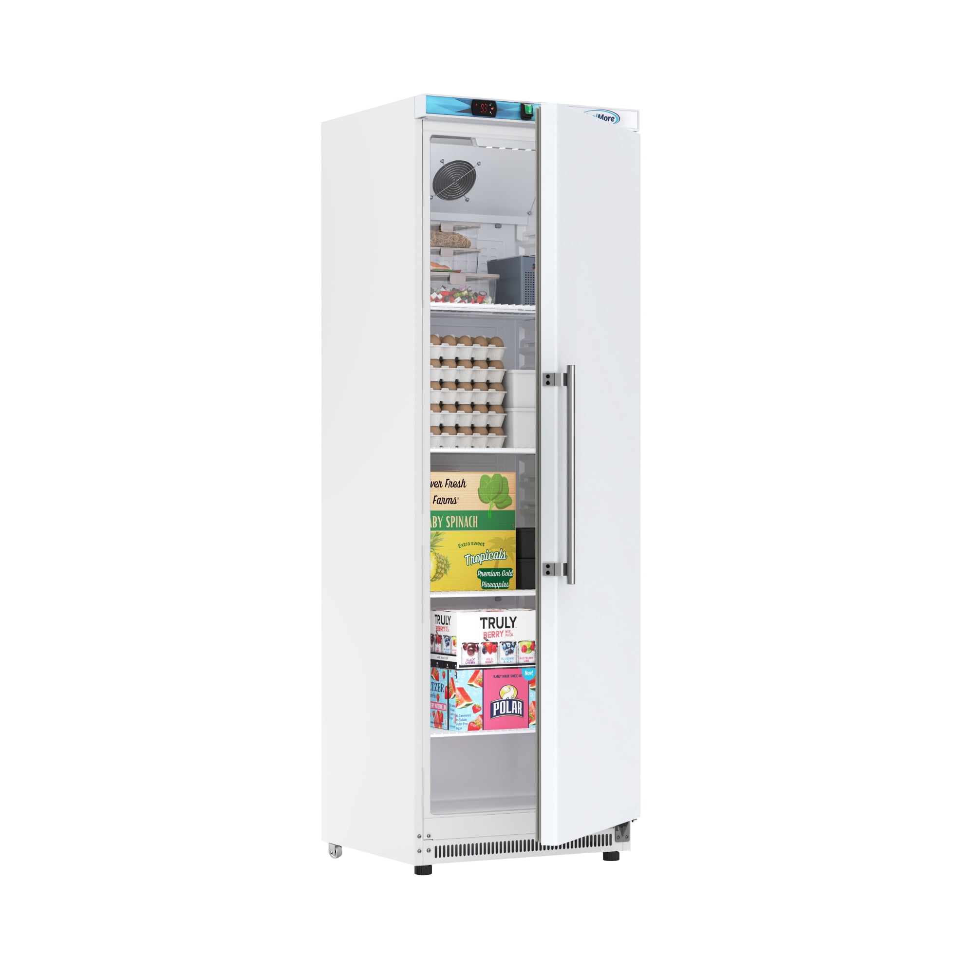 12 Cu. ft. Commercial Reach in Refrigerator in White - Manual Defrost