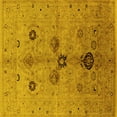thumbnail image 1 of Ahgly Company Indoor Square Oriental Yellow Industrial Area Rugs, 6' Square, 1 of 4