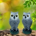 thumbnail image 2 of Decodeary Statue Réaliste de Hibou Cornu pour Épouvantail d'Oiseau Faux et Oreilles Pointues de Simulation Unique, 2 of 6