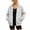 #H-Gray, variant on TRUNZI Full Zip Up Hoodies for Women Casual Oversized Long Sleeve Drawstring Cute Hooded Sweatshirts with Pockets for Fall Winter,Gray,Size L