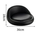thumbnail image 5 of figatia Bar Stool Replacement Seat Top Waterproof Repair Parts Easy Installation with Low Backrest PU Leather for Club Bar Restaurant Black, 5 of 8