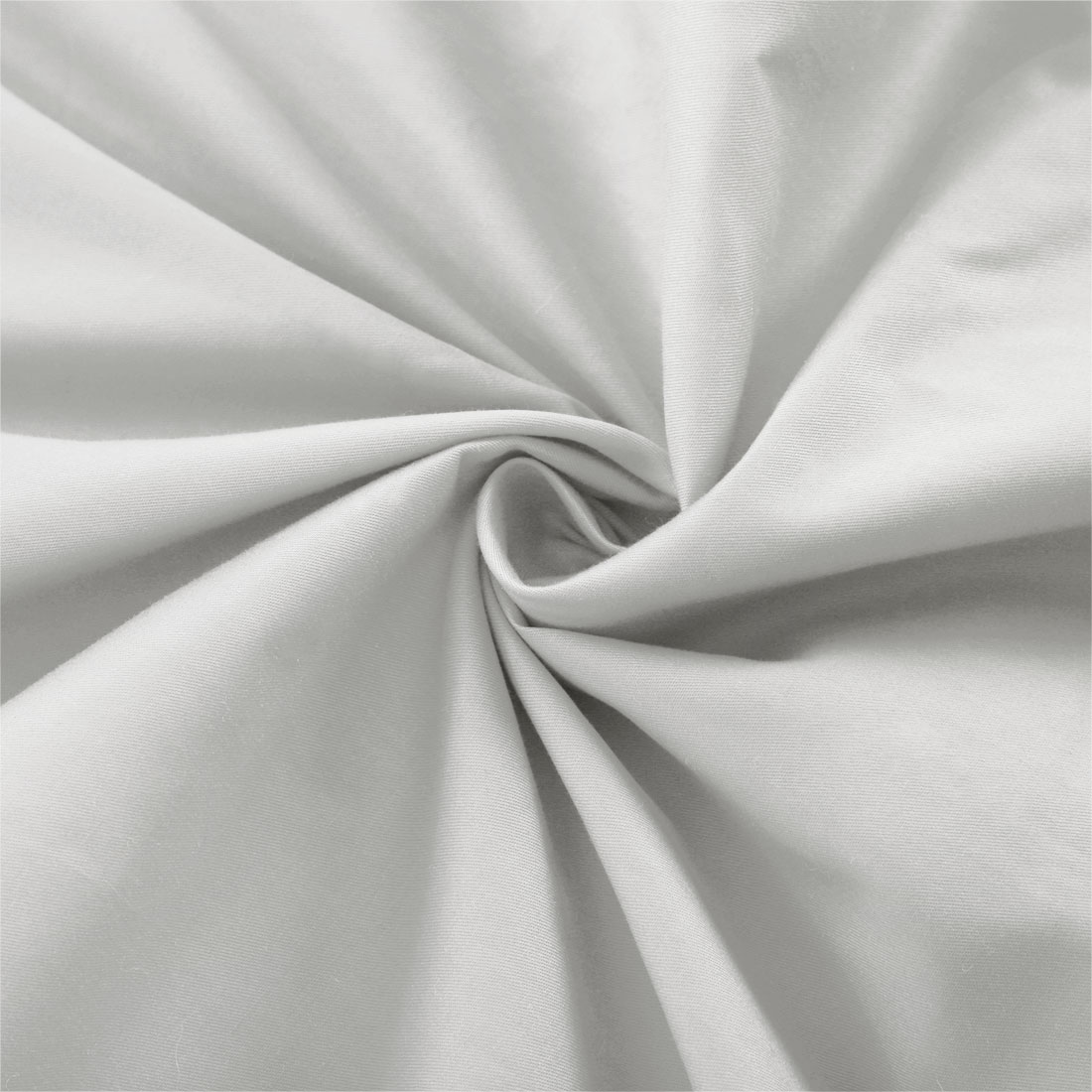 Unique Bargains 2 Pack 300TC Cotton Solid Pillowcases Silver Gray 20" x 36"