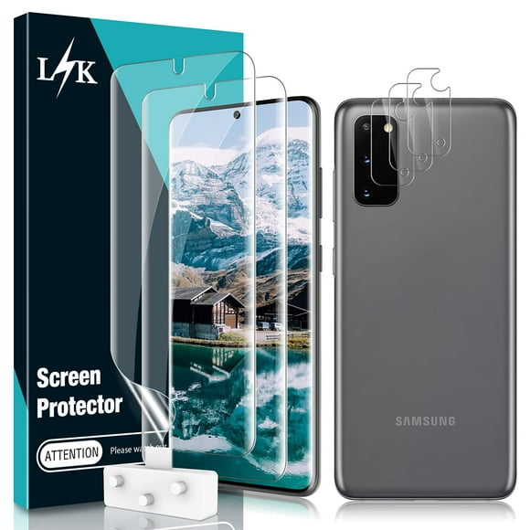 [Paquete de 2+3] Protector de pantalla y lente de cámara para Samsung Galaxy S20